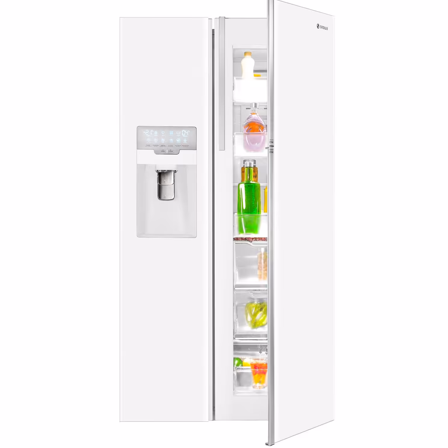 یخچال و فریزر ساید بای ساید اسنوا سری گالری 32 فوت مدل  SN8-3032GW  رنگ سفید متالیک با ارسال رایگان 