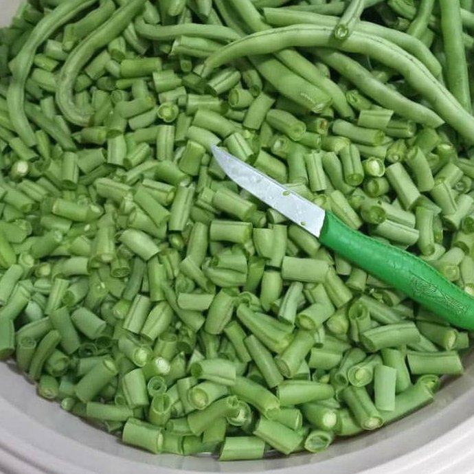 لوبیا سبز خورد شده تازه(500گرم)