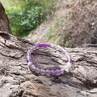 دستبند سنگ فلورین بنفش violet fluorite
 سنگ استقامت جسمی و روانی
سایز 6 
کد 165