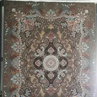 فرش ماشینی 9 متری 700 شانه اصل تراکم 2550 صددرصد نخ وزن سنگین اهورا گردویی ارسال پس کرایه