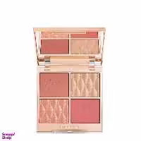 پالت رژگونه و صورت شارلوت تیلبری مدل Pillow Talk رنگ Fire Medium