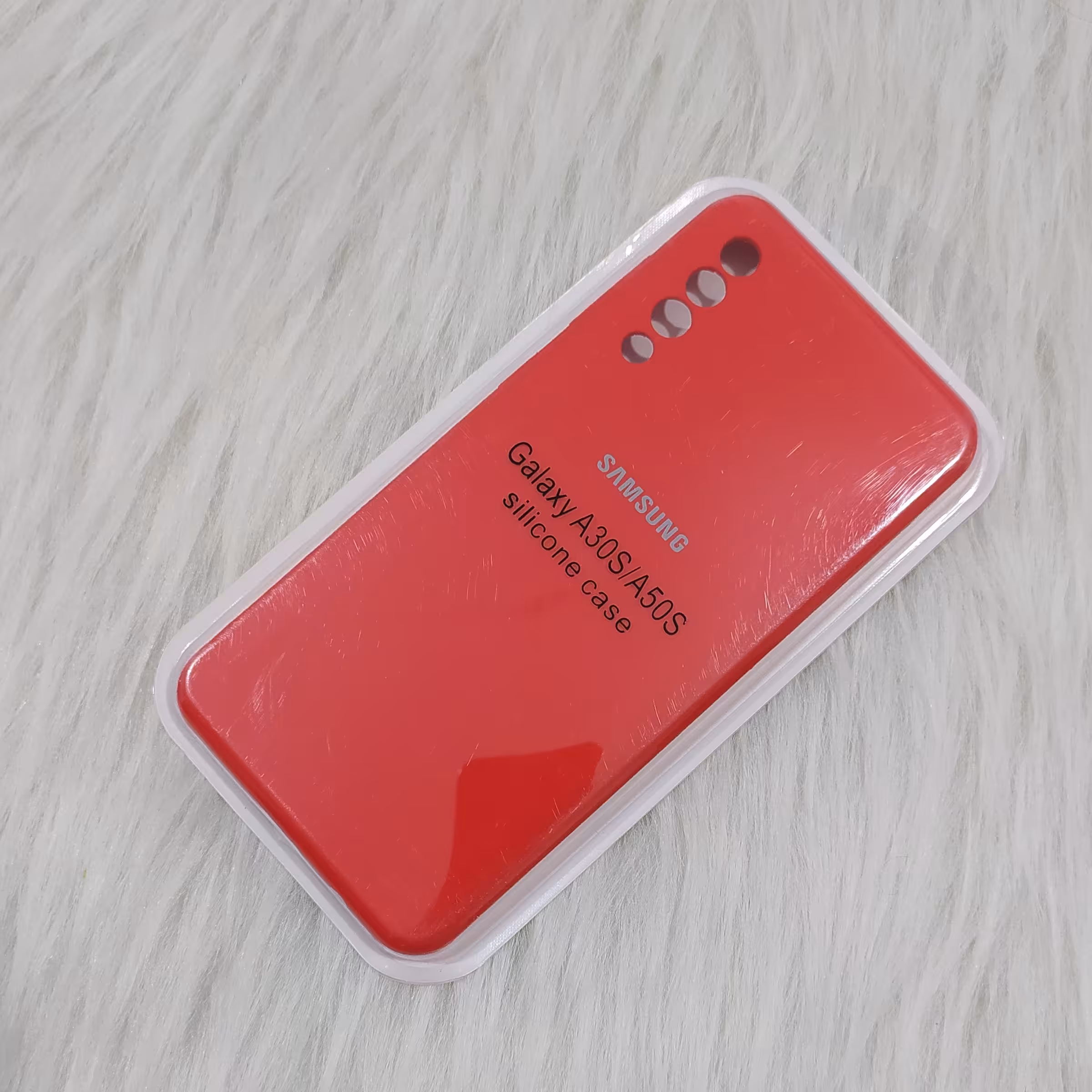 گارد سامسونگ A30S  و A50 و A50s سیلیکونی اورجینال پاکنی ویتنام رنگ قرمز 