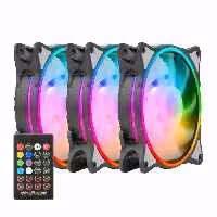 فن کیس گرین مدل HURACAN GFK120M-ARGB بسته 3 عددی