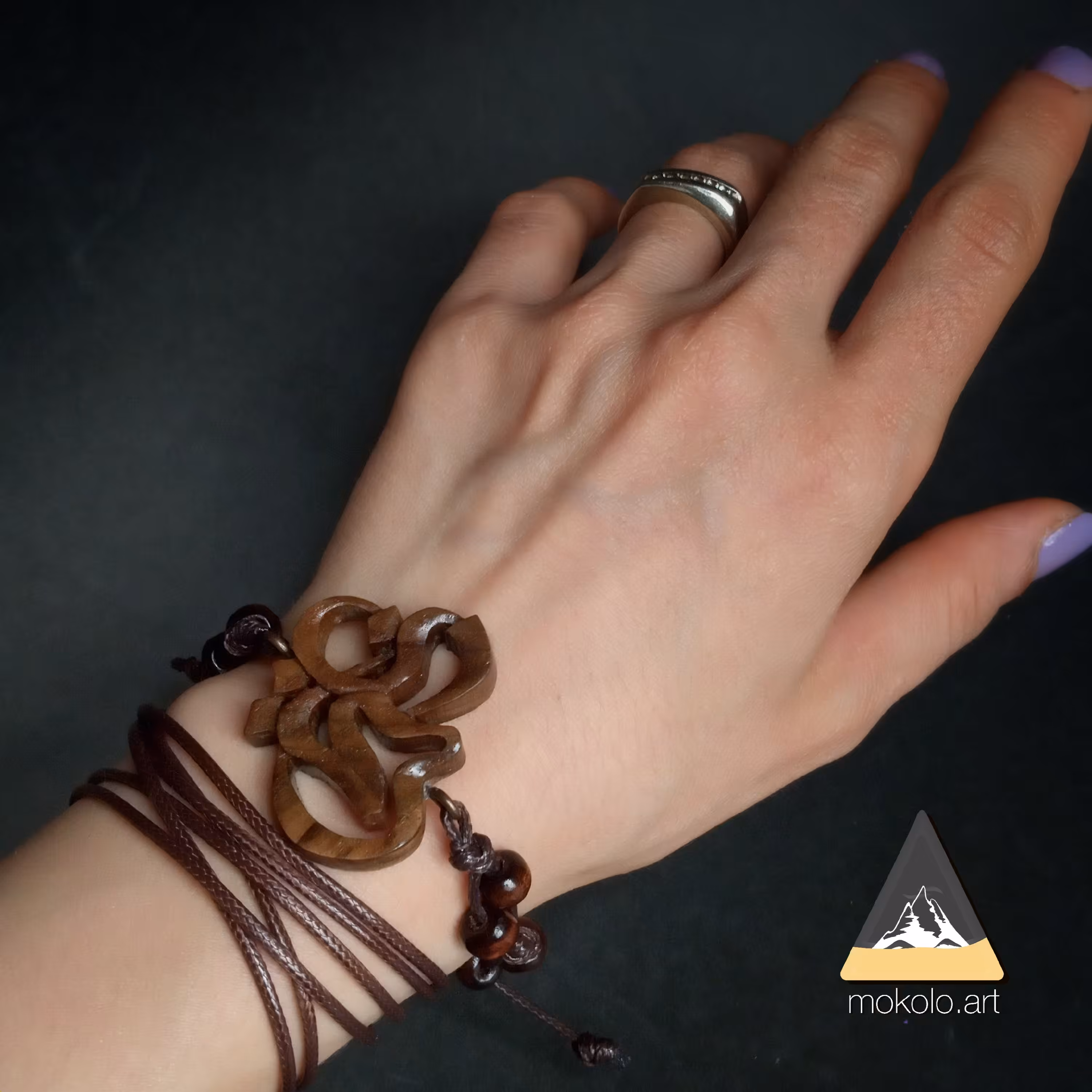 دستبند اسم چوبی