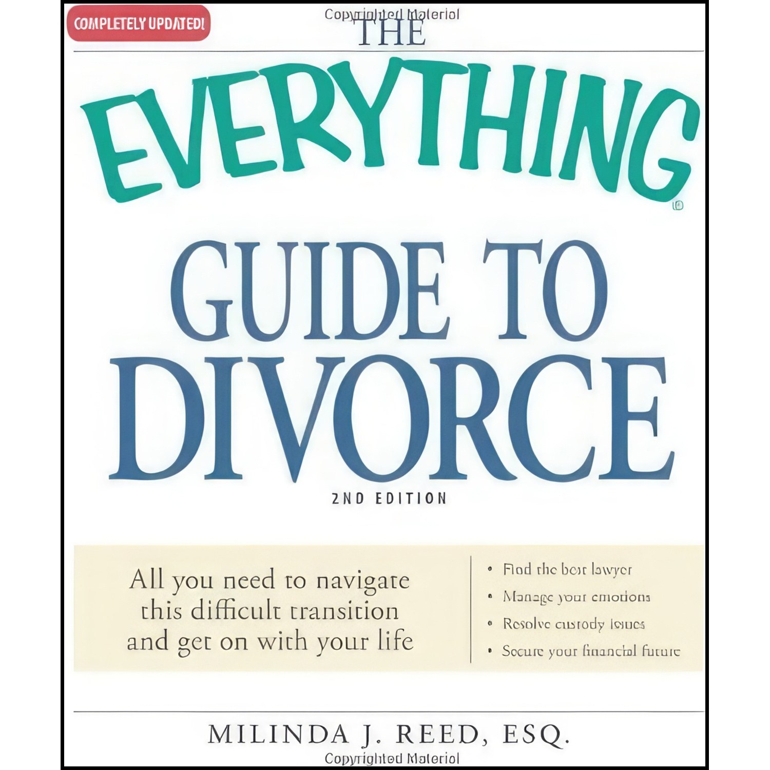 کتاب زبان اصلی The Everything Guide to Divorce اثر Milinda J Reed