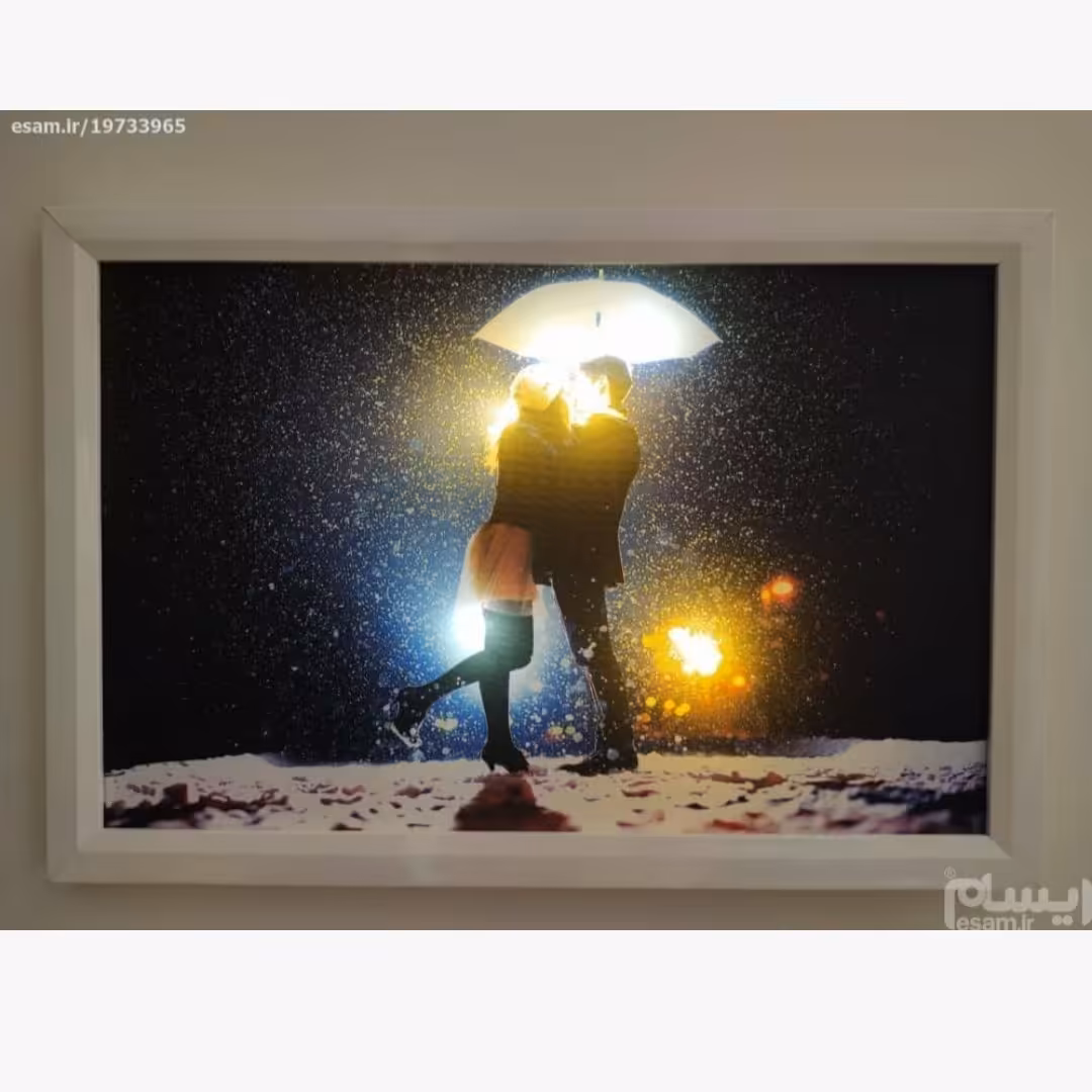 تابلو چراغدار  ال ای دی بک لایت طرح عاشقانه love  طرح هدیه ولنتاین