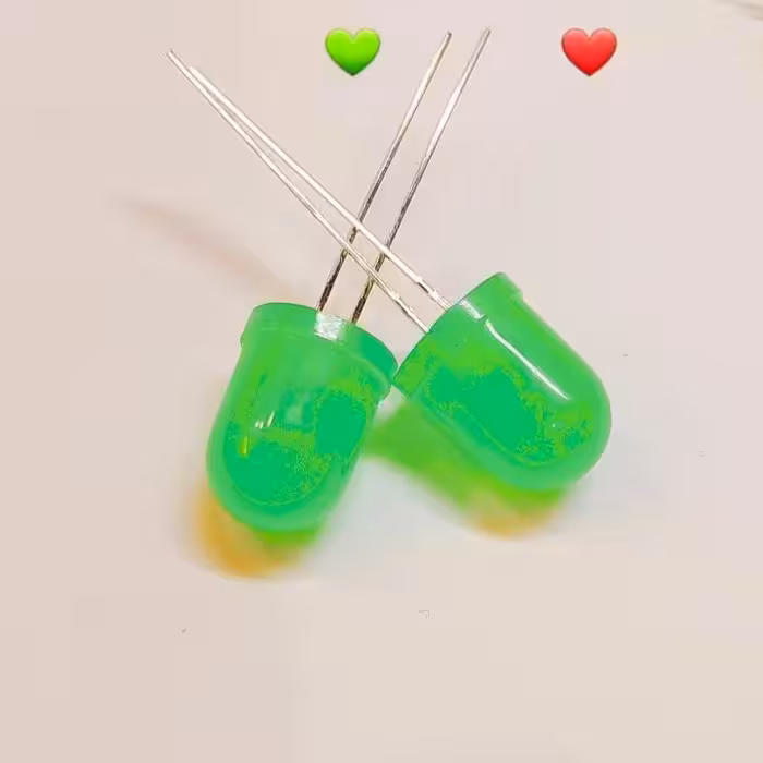 پک دو عددی ال ای دی ( دیود نوری) 10mm (مات)