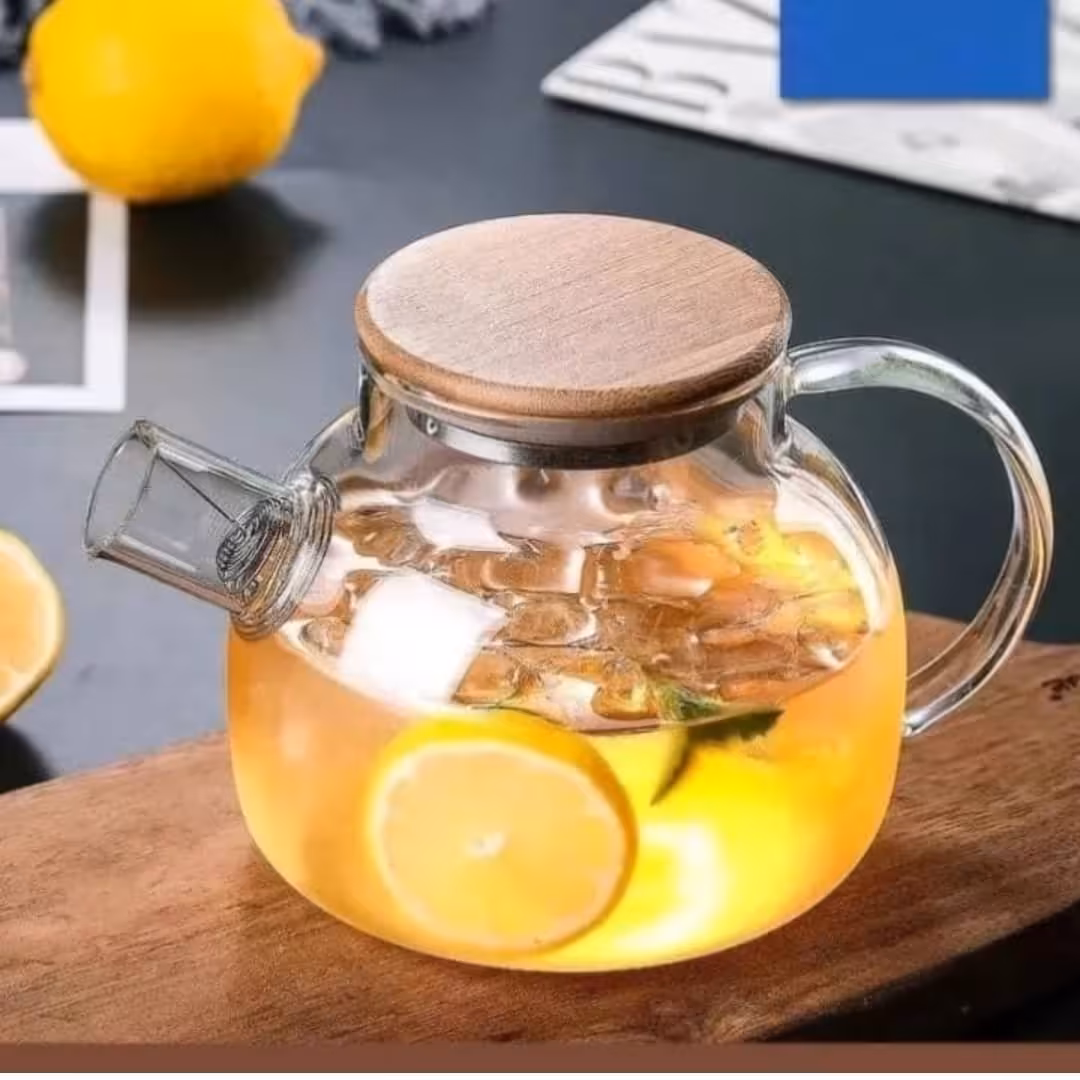 قوری پیرکس درب بامبو مدل 1100 میل وارداتی