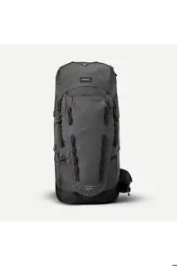 کوله پشتی خاکستری مردانه پیاده روی در فضای باز 70 10 L Decathlon