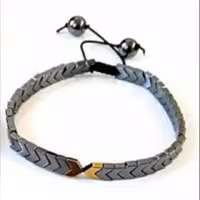 دستبند حدید فلش نقره ای