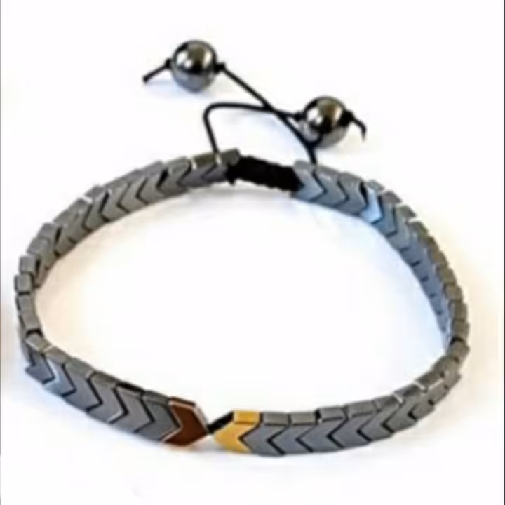 دستبند حدید فلش نقره ای