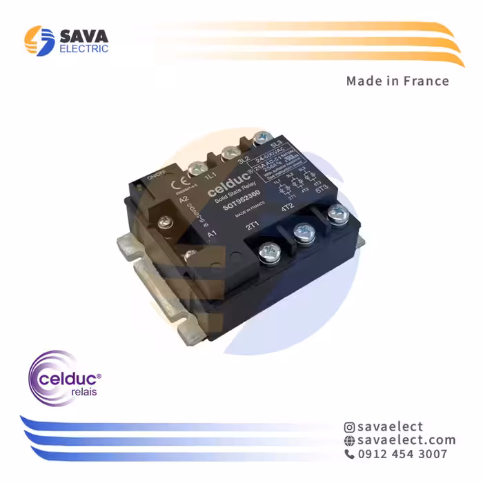 خرید رله الکترونیکی (SSR) سه فاز 25 آمپر SGT962360 سلدوک فرانسه | ساوا الکتریک