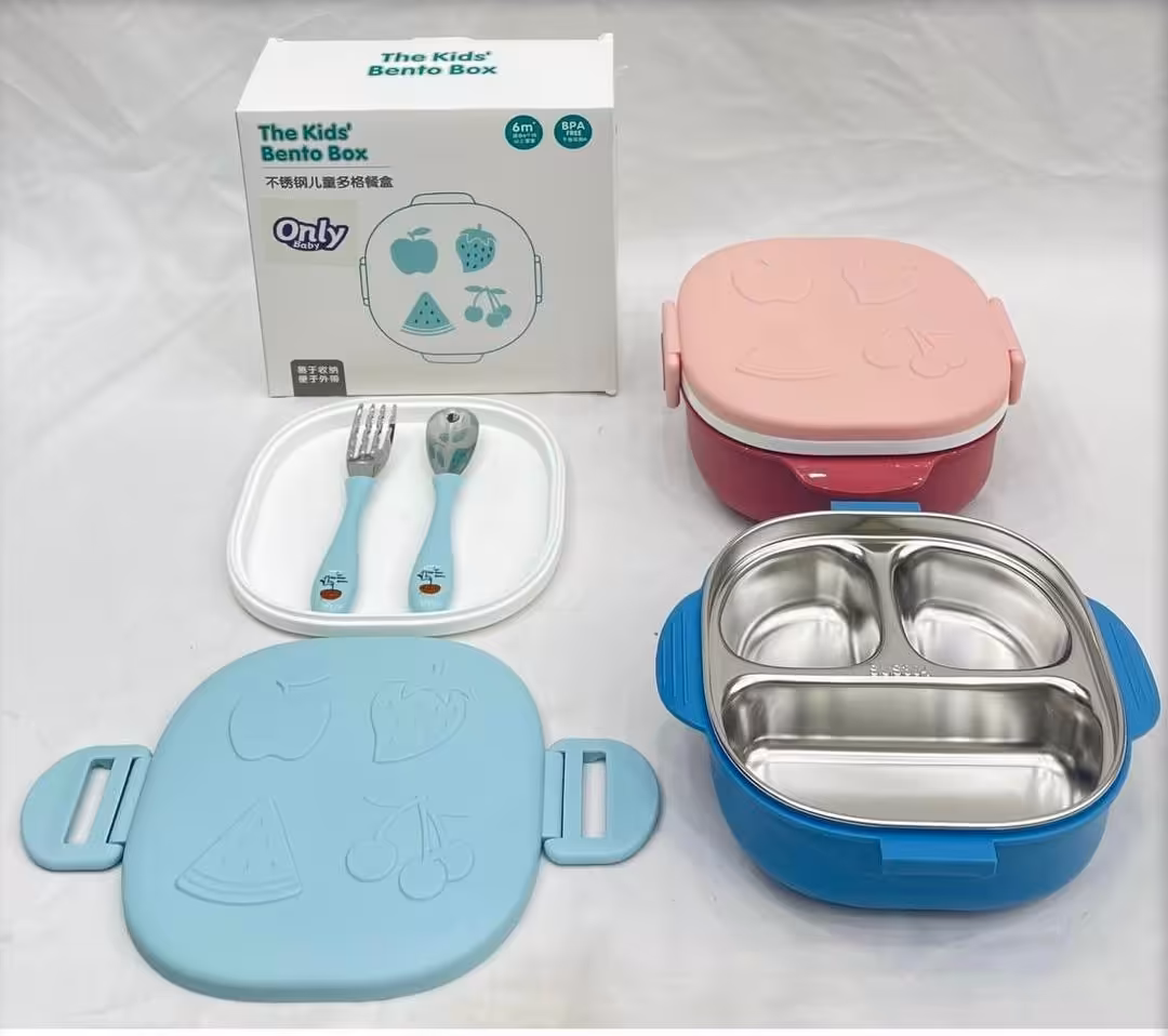 ظرف غذا تقسیم با قاشق خارجی