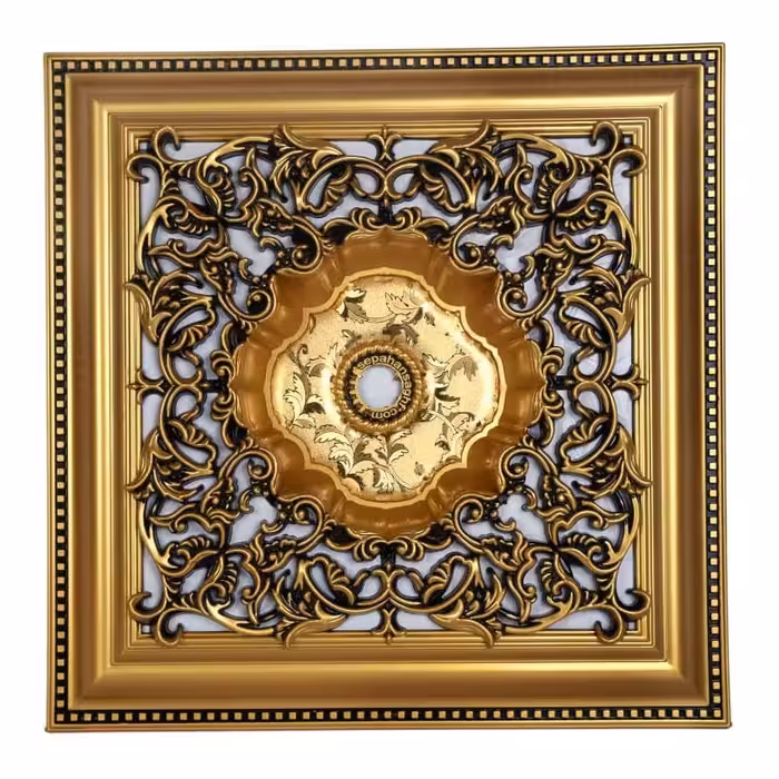 دور لوستری طرح مربع با طول ضلع 60 سانتیمتر  مدل تارا