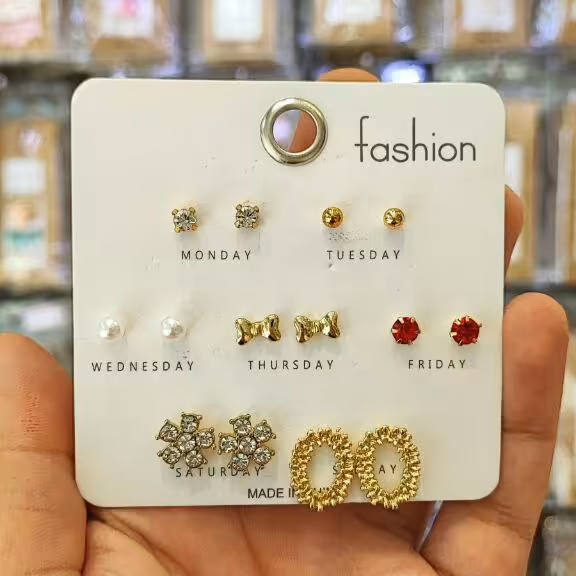 پک گوشواره هفت تایی (روزی یک گوشواره بزار💫)