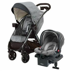 کالسکه کریر بیس گراکو فست اکشن طوسی با بیس پایه دار graco fast actio