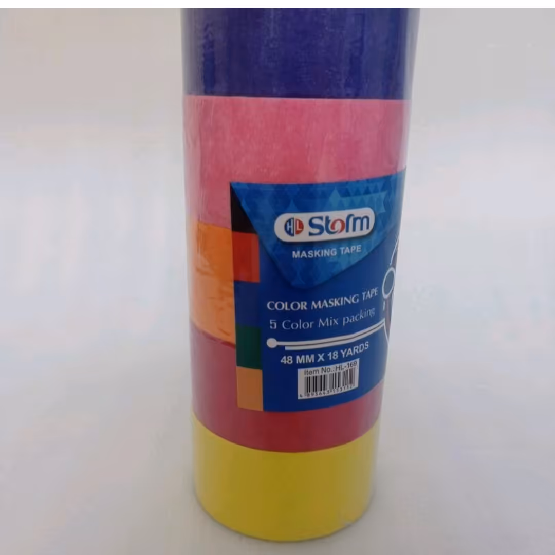 چسب کاغذی رنگی 50سانتی استورم 18یارد