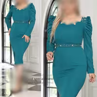 تونیک مجلسی سروین(قد 115 قد چاک 29 جنس کرپ کش)