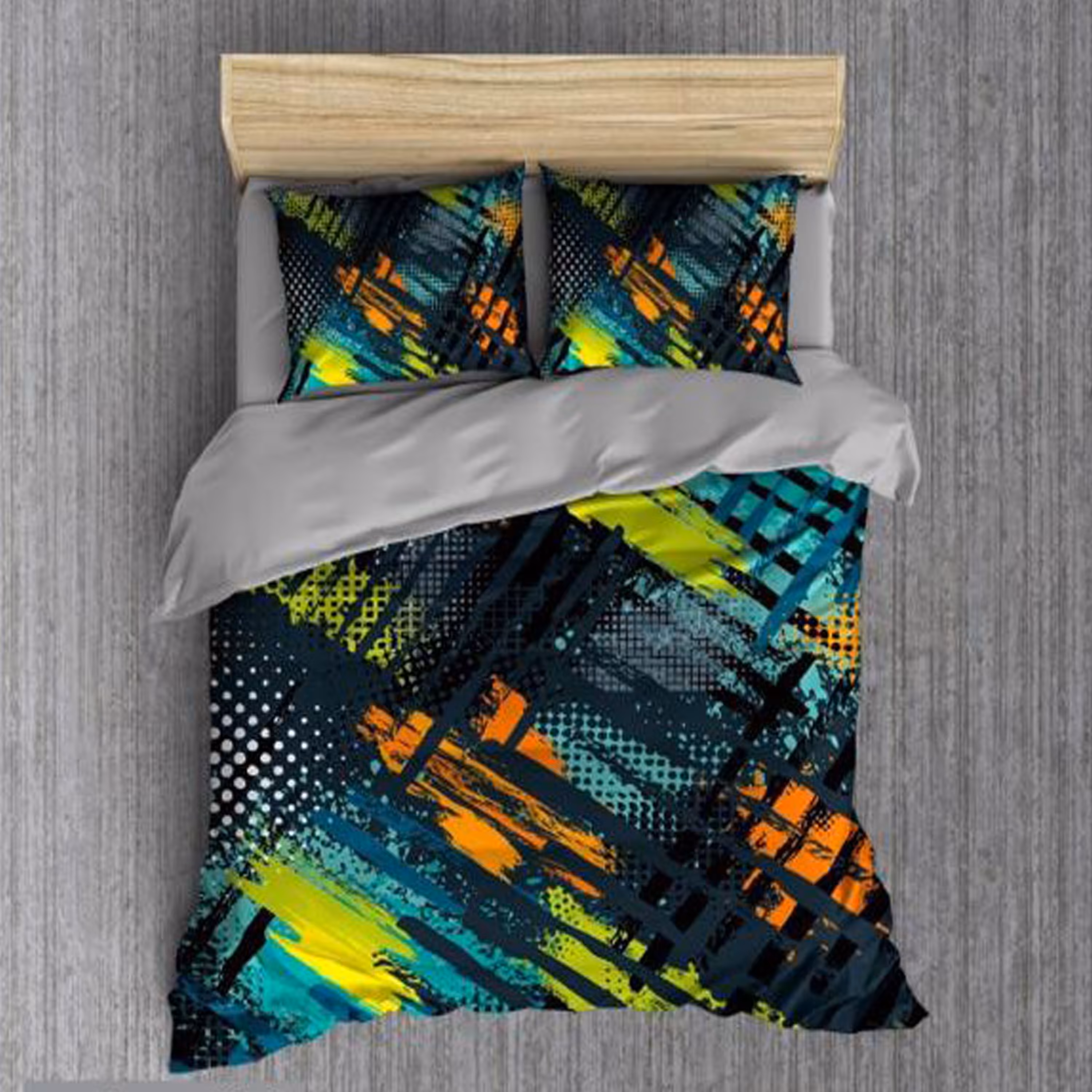 سرویس روتختی 2 نفره تنسل چاپی برندترک لند(Turk Land) rs 377