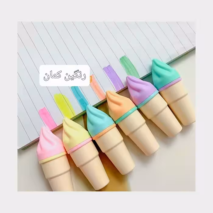 هایلایتر، طرح بستنی، بسته ی6 رنگ