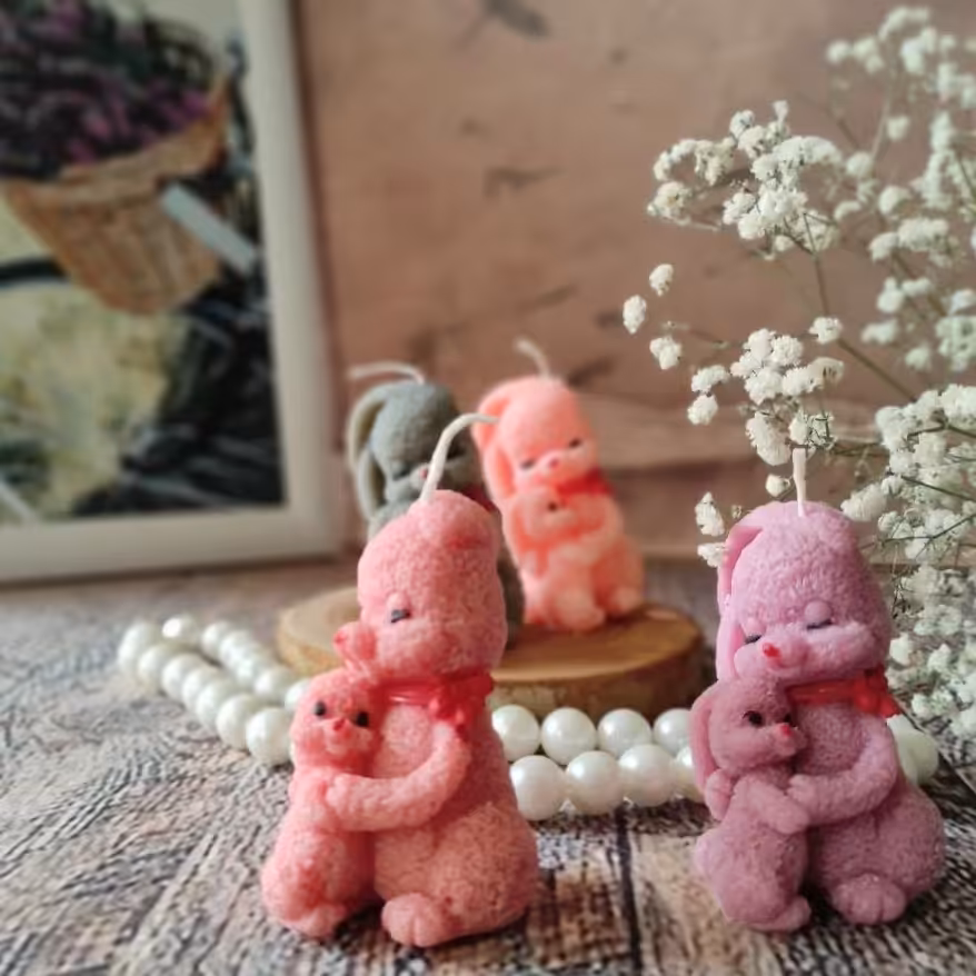 شمع خرگوش آغوش مادر