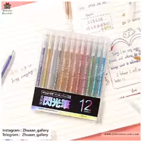 ست روان نویس 12 رنگ Bitoon اکلیلی