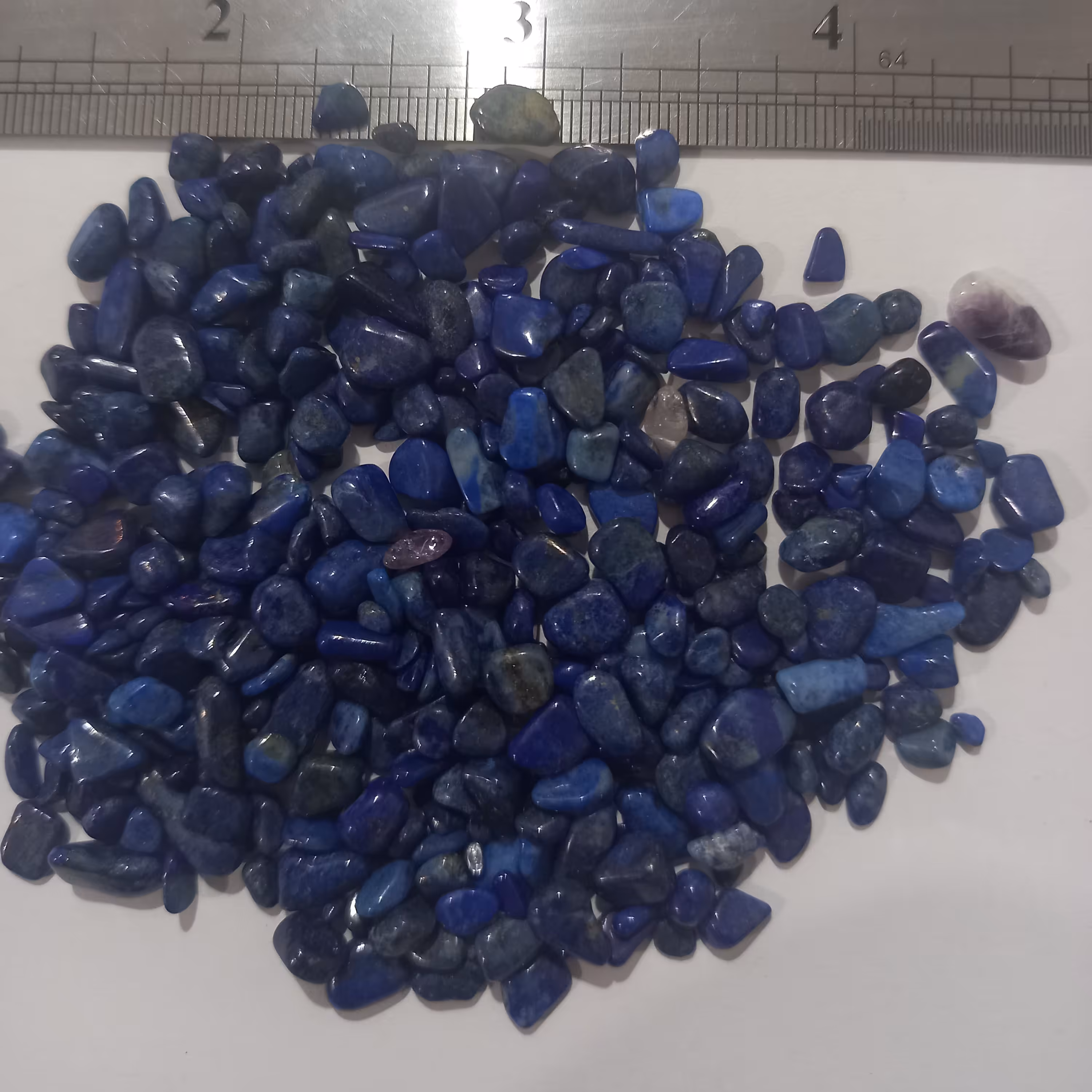 سنگ لاجورد آبی بصورت نرمه