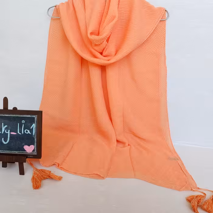 شال  پلیسه نخ پنبه پرفروش ترین شاللل سبک ترین شال