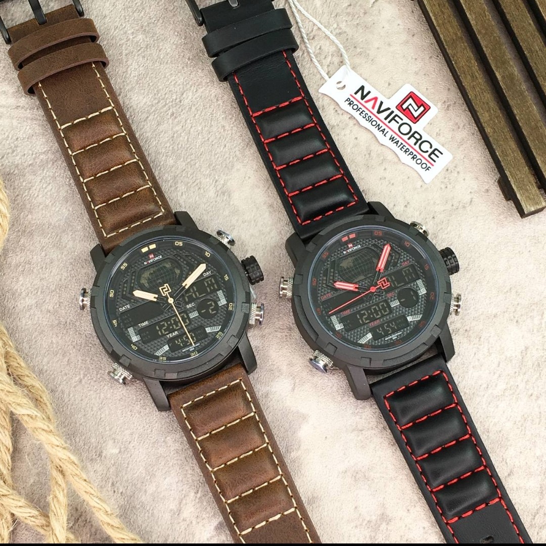 ارسال رایگان ساعت مچی دوزمانه naviforce کیفیت عالی