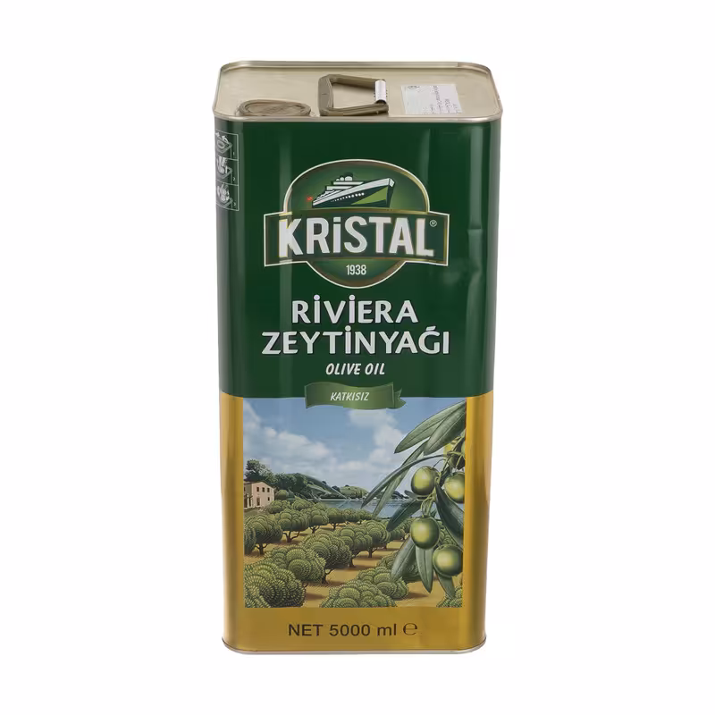 روغن زیتون بکر کریستال - 5 لیتر 