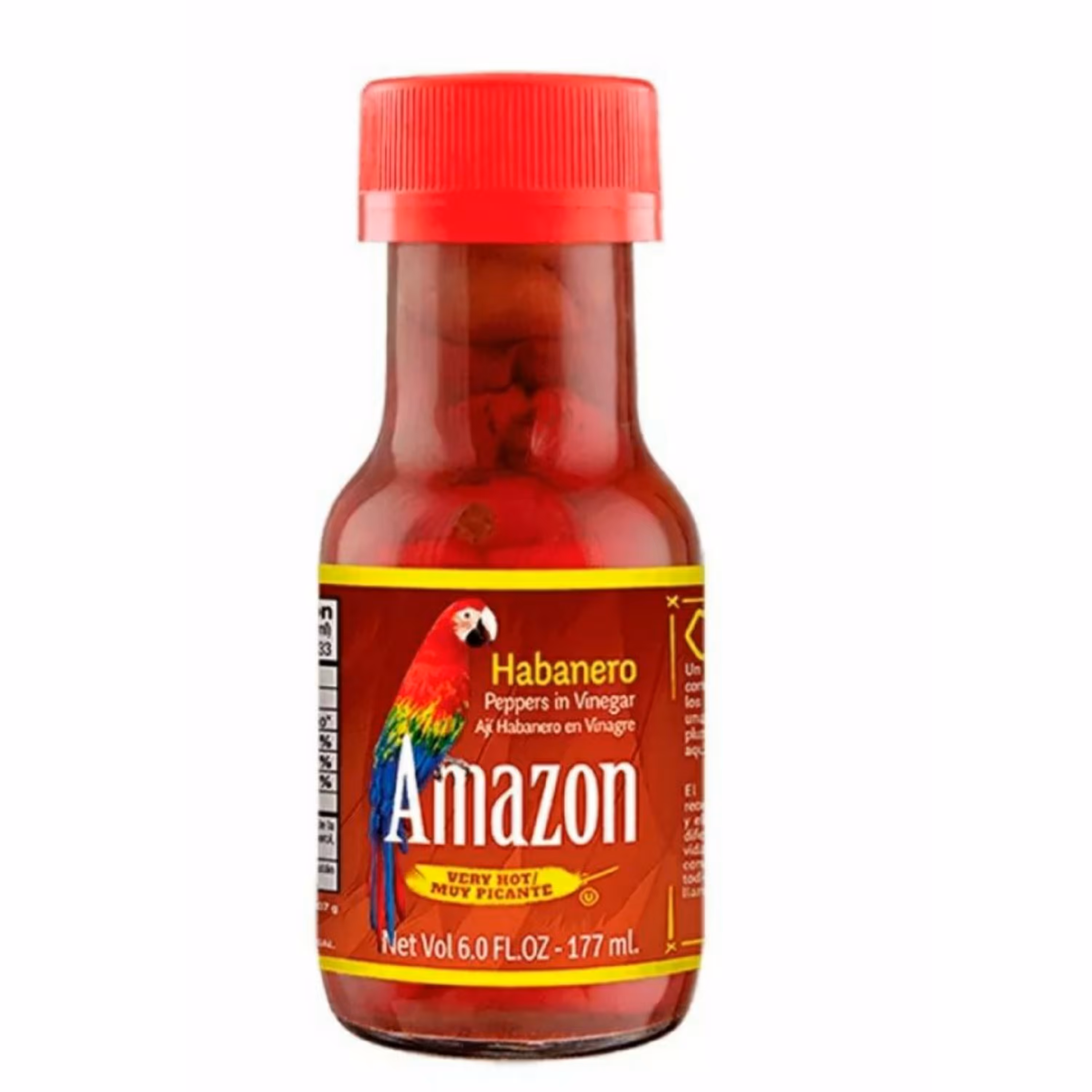 ترشی فلفل هابانرو آمازون قرمز  محصول کشور کلمبیا وزن 177 میلی گرم فوق العاده خوشمزه