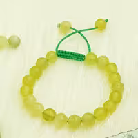 دستبند سنگ کلسیت سبز طبیعی      کد   213    سنگ آرام بخش اضطراب    سایز 8