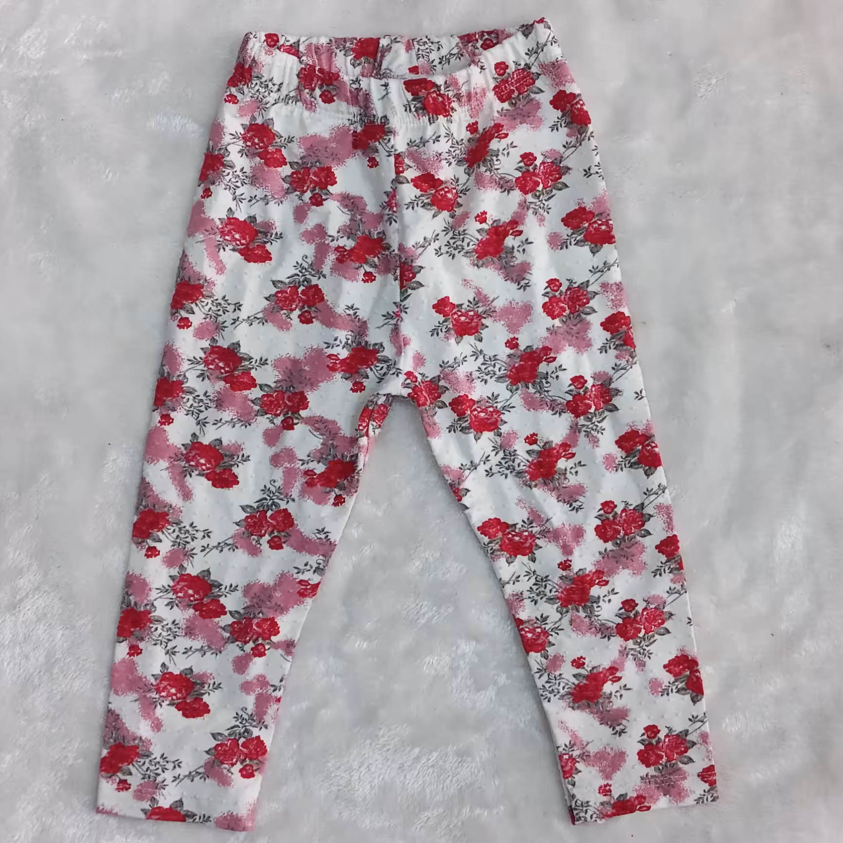 شلوار تک خانگی دخترانه طرح گل ریز