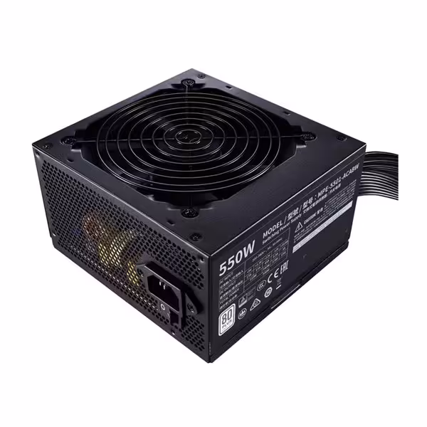 منبع تغذیه کامپیوتر کولر مستر مدل MWE 550 WHITE