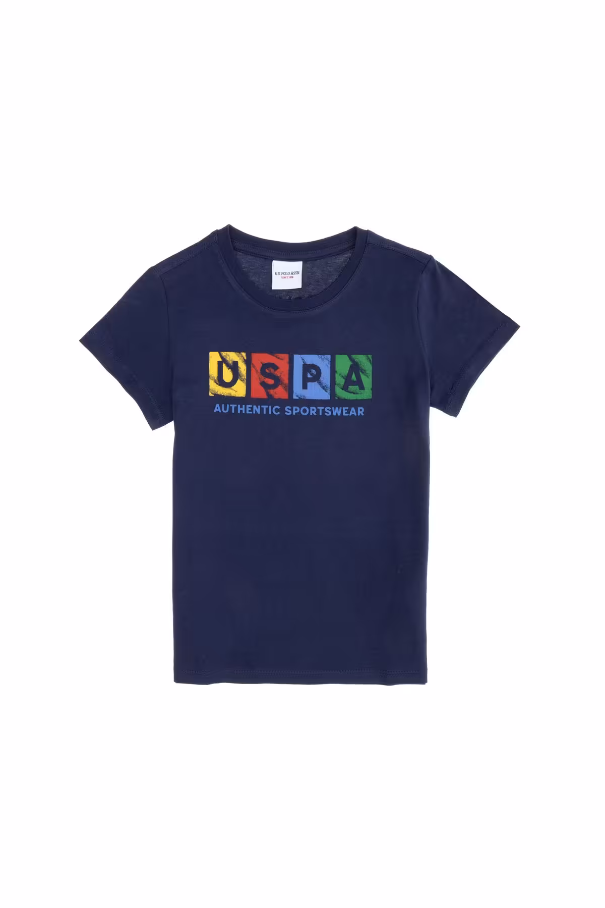 تی شرت آبی دخترانه و پسرانه بچگانه دوچرخه سواری ان U.S. Polo Assn.