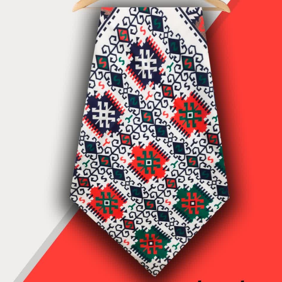 روسری ژیک جنس نخی قواره متوسط و120طرح سنتی ایستایی مناسب روی سر