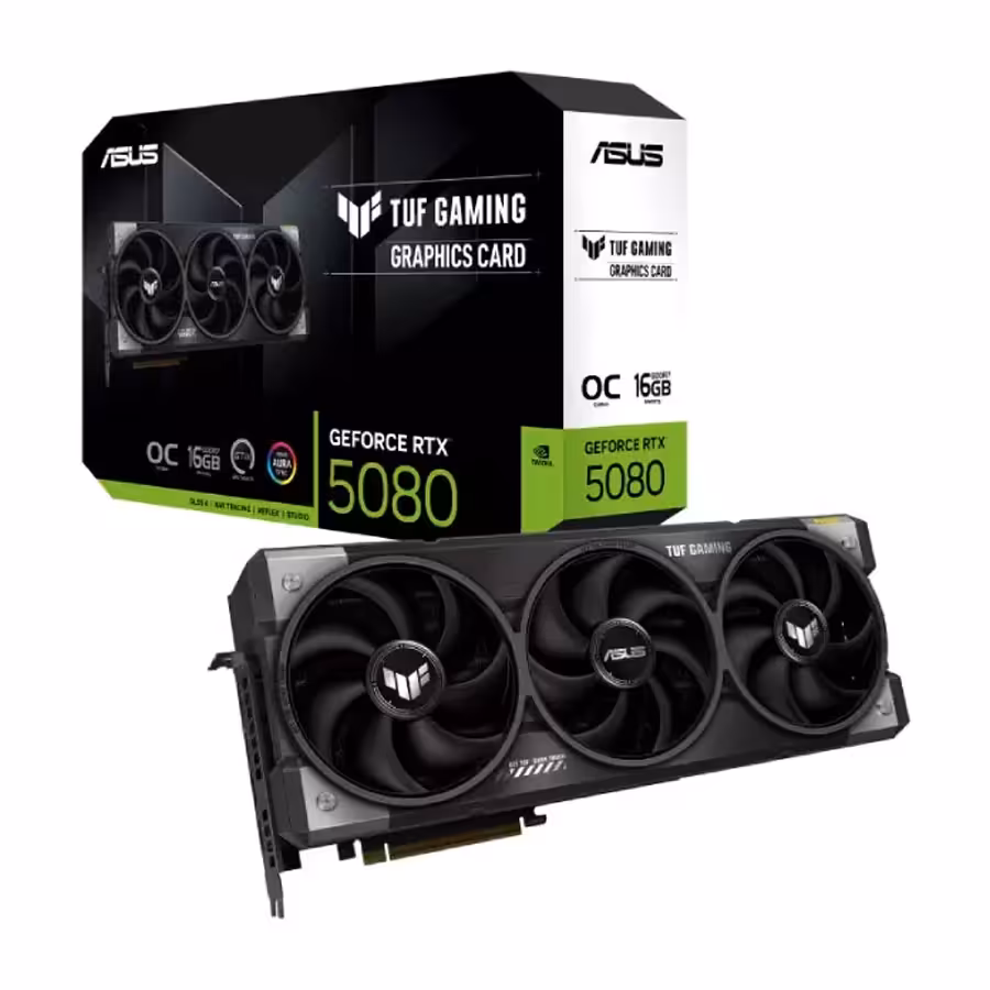 کارت گرافیک ایسوس مدل TUF Gaming GeForce RTX 5080 OC Edition 16GB GDDR7