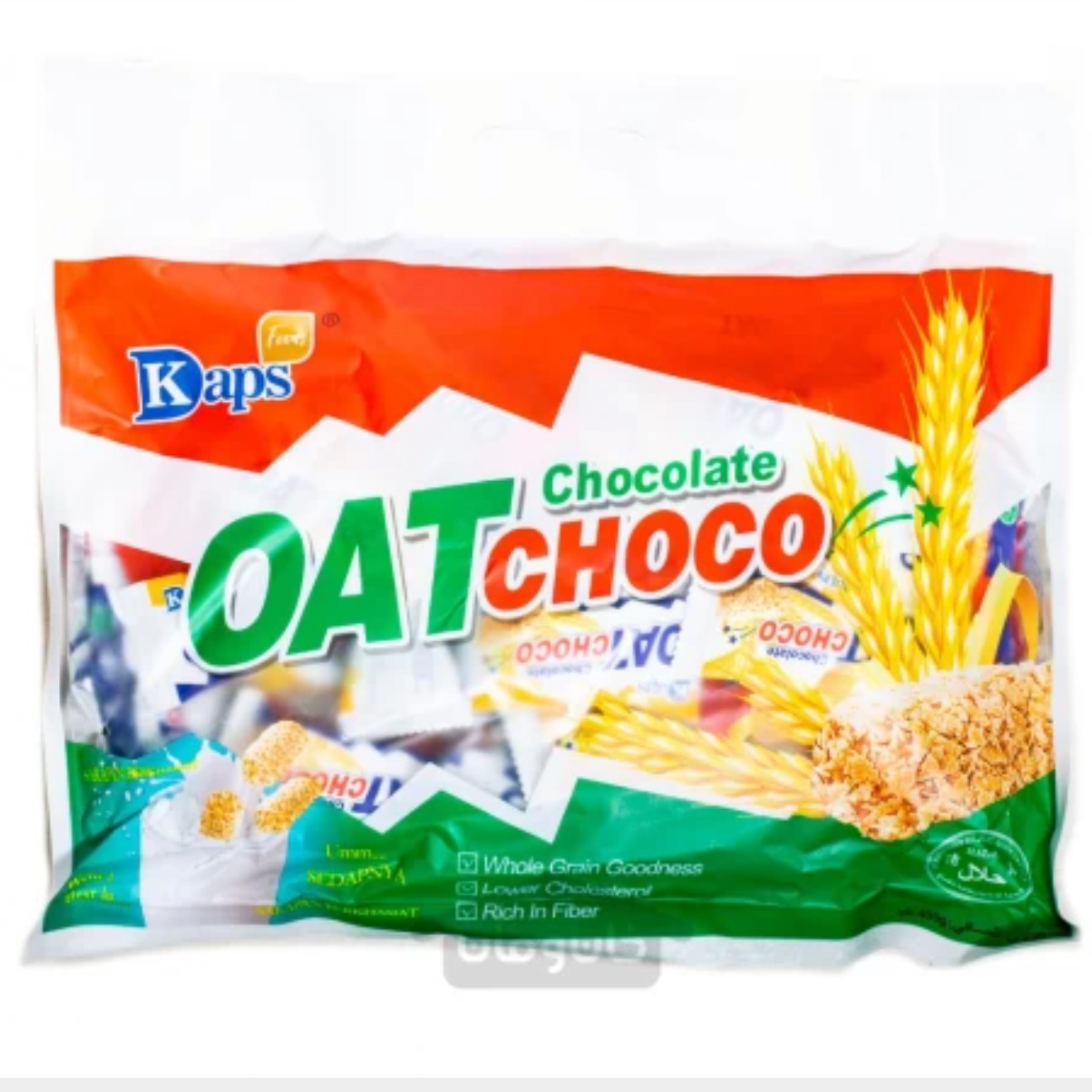 شکلات رژیمی اوت چکو برند اصلی Dkaps وزن 400 گرم طعم اورجینال یا شیری  اوت چوکو  oat choco