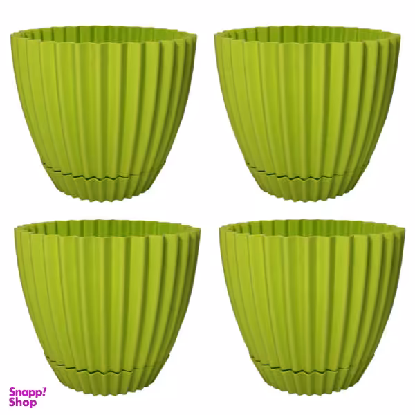 گلدان دانیال پلاستیک مدل 4-600 بسته 4 عددی