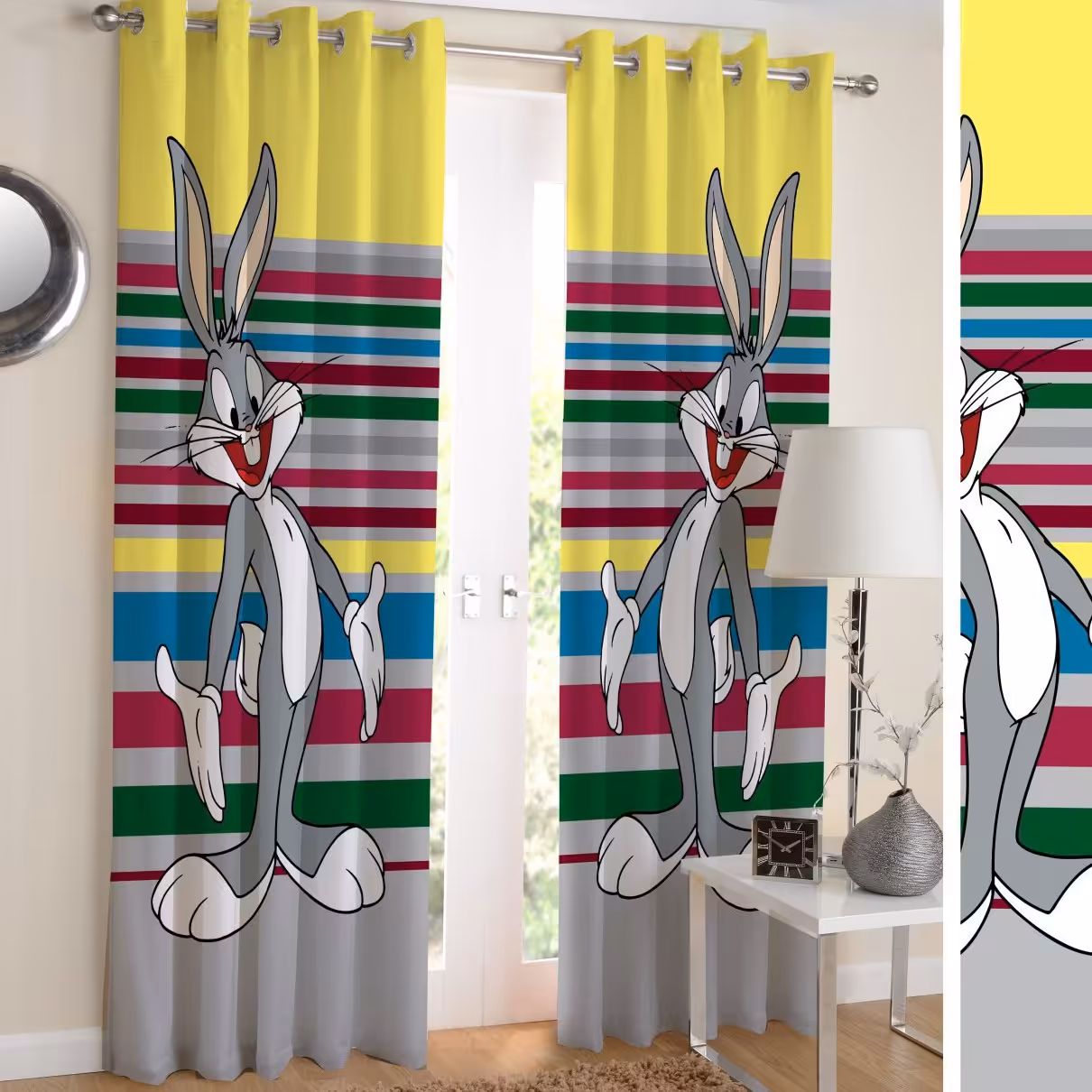 پرده چاپی طرح خرگوش (کد2)