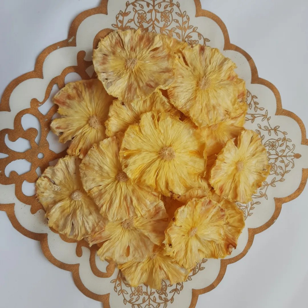 آناناس خشک خوشمزه با بسته بندی بهداشتی 100 گرمی