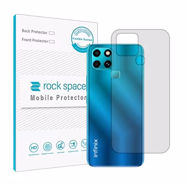 گلس محافظ پشت گوشی اینفینیکس Smart 6 مدل نانو هیدروژل شفاف برند راک اسپیس کد 17868S