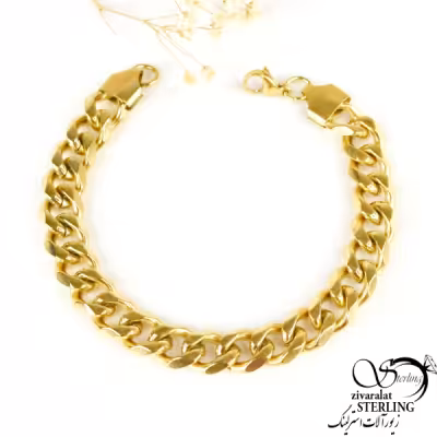 دستبند استیل مدل کارتیه طرح طلا