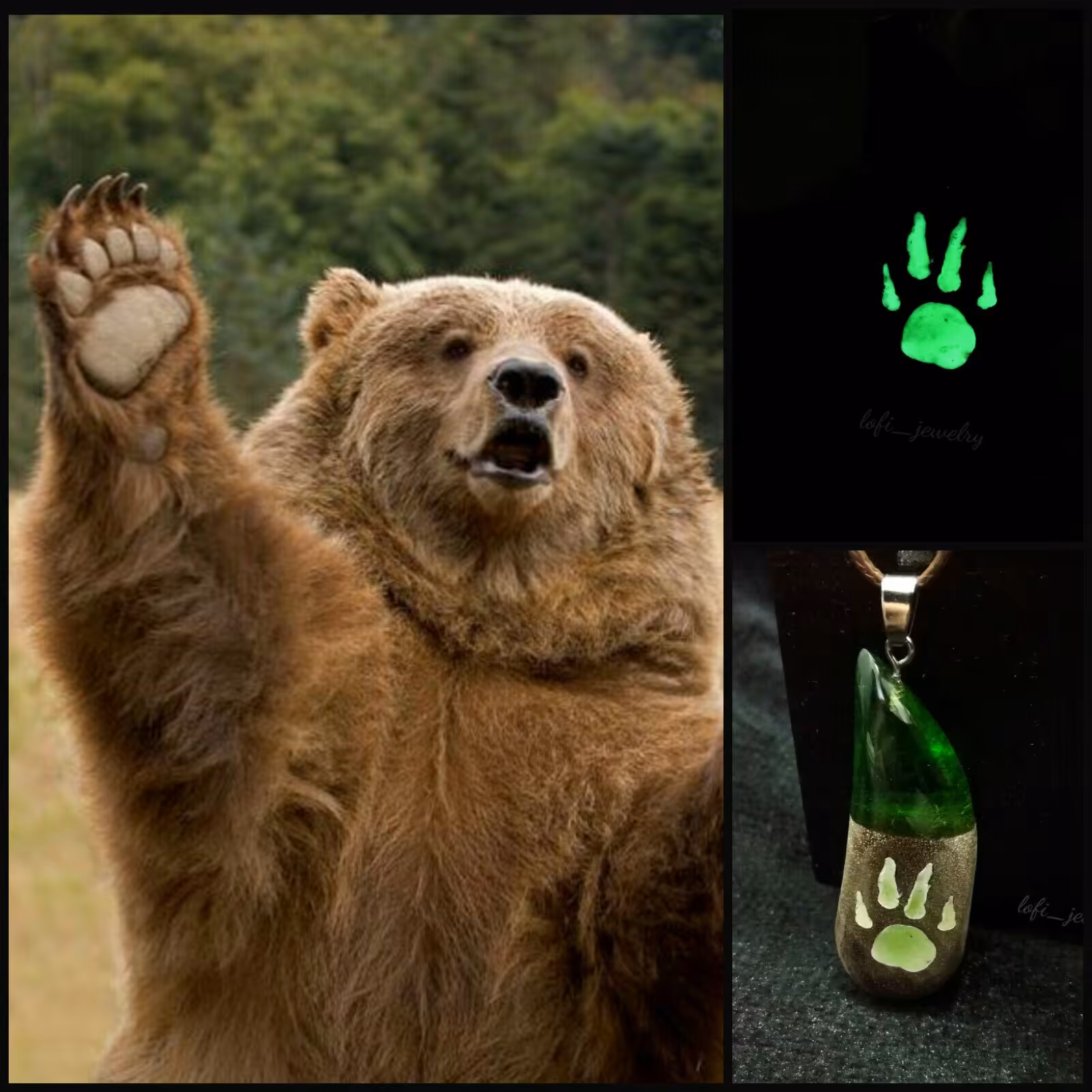 ست چوب و رزین Teddy bear