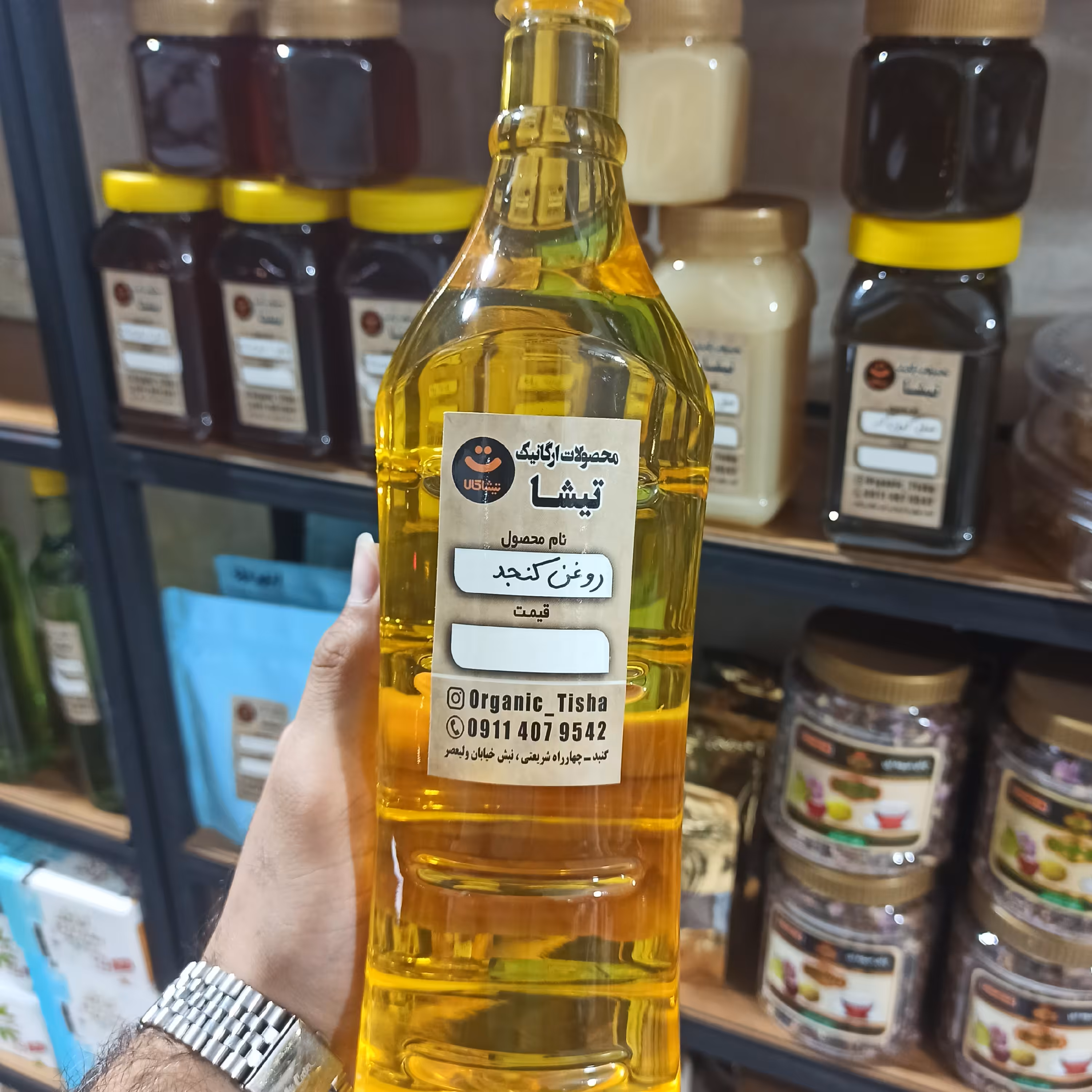 روغن کنجد طبیعی روغنگیری خالص بدون بو روغن گیری توسط دستگاه پرس سرد