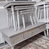 میز جلو مبلی  کشو دار  و عسلی 4 تکه (پس کرایه)