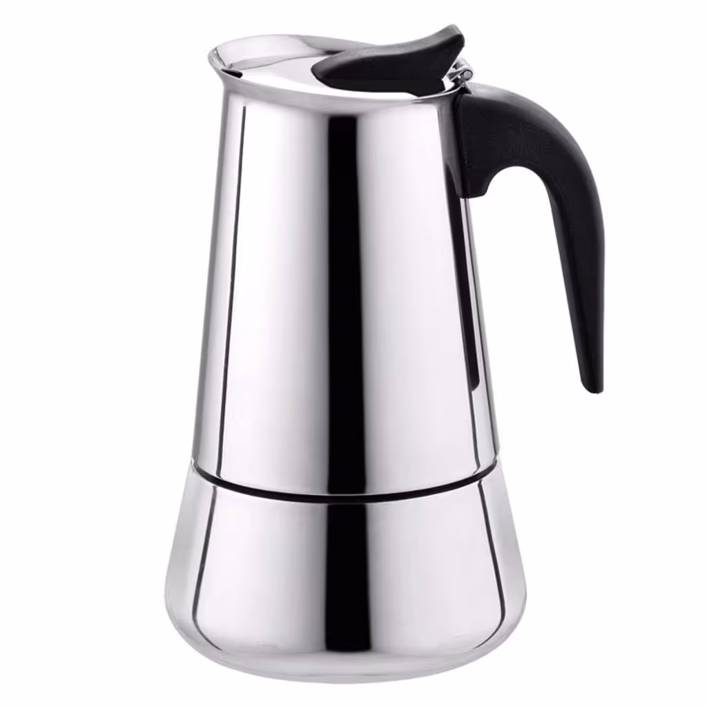 قهوه جوش استیل 4 کاپ (موکاپات)