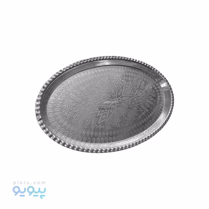سینی مس سفید مدل بیضی