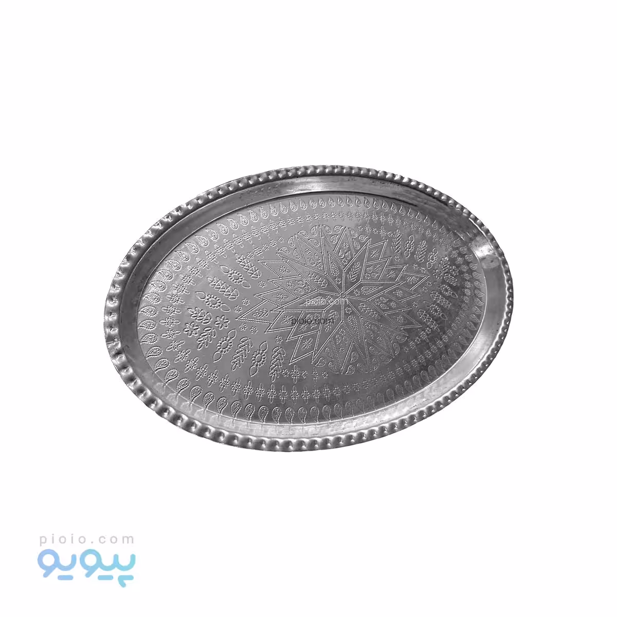 سینی مس سفید مدل بیضی