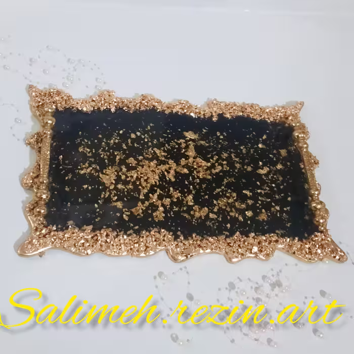 سینی پذیرایی طرح  مستطیل دفرمه در اندازه 25در 40